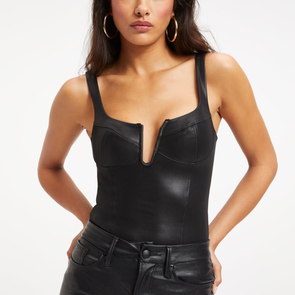 Good American BETTER THAN LEATHER Corset Body Size 1